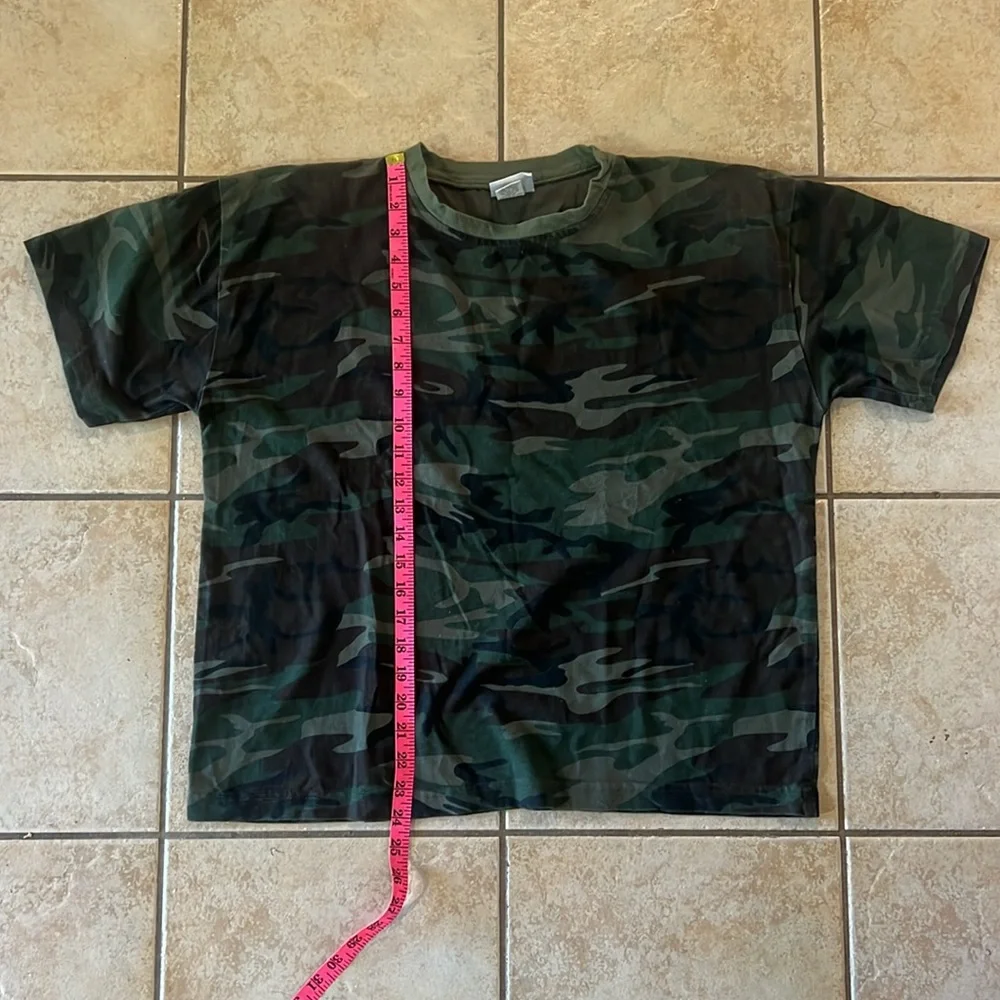Vintage Fast California Camo Camouflage Boxy T-Shirt, Sz M/L‎